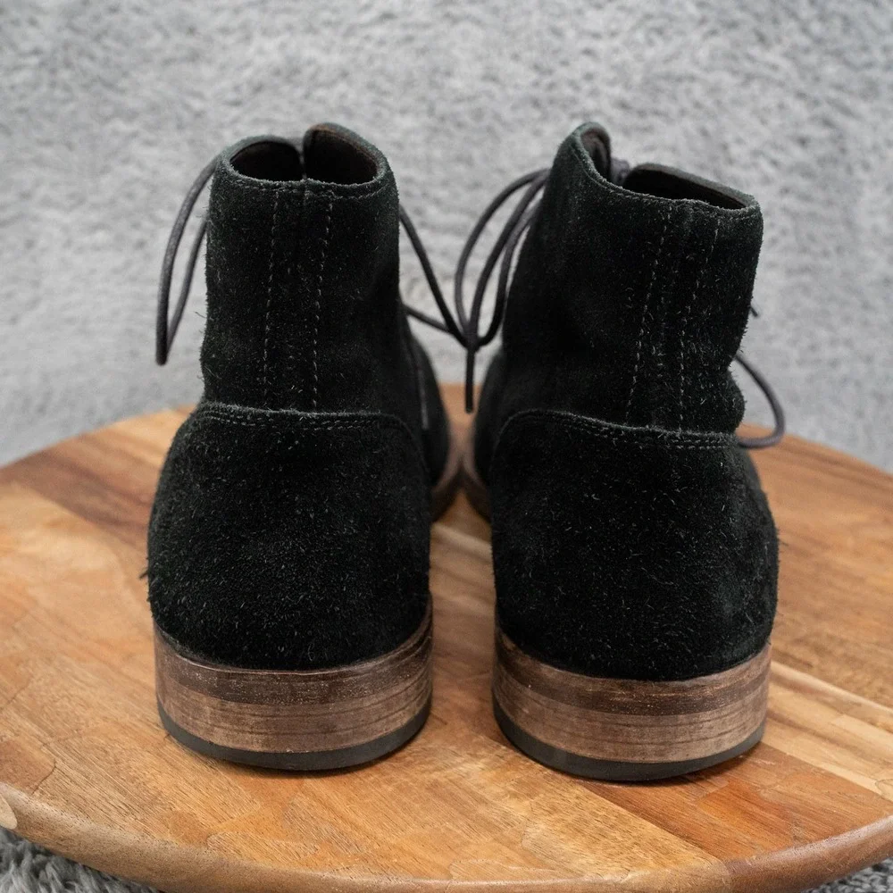 John Varvatos NYC Black Suede Chukka Boots Men's Size 11.5 3 Eye